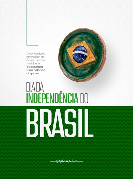 7 de Setembro Brasil SOCIAL MEDIA FLYER PSD EDITÁVEL