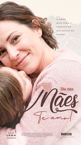 DIA DAS MÃES 10 DE MAIO STORY SOCIAL MEDIA PSD EDITÁVEL 2