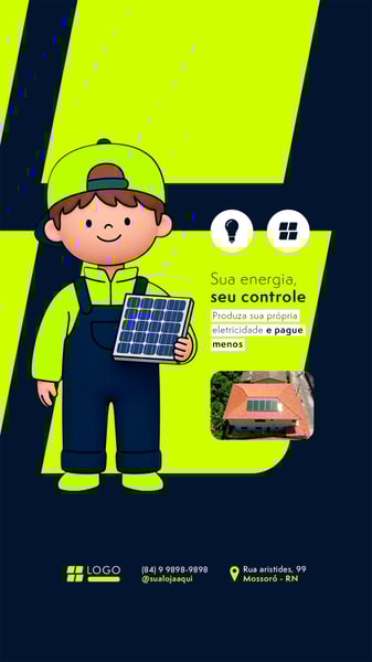 Energia Solar - Posts e Stories