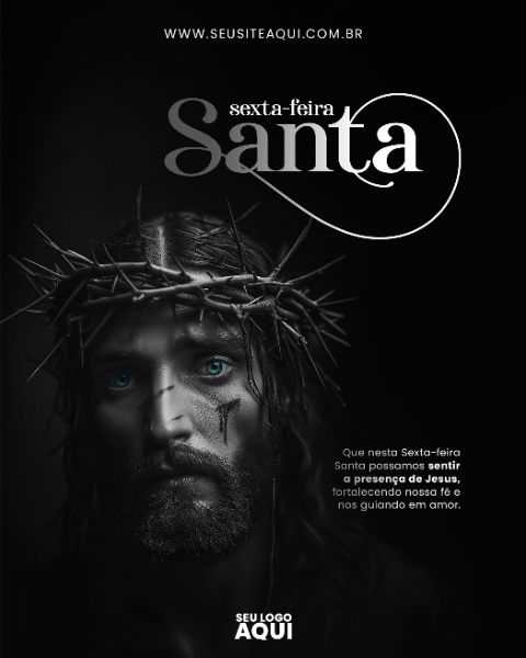 FEED - SEXTA FEIRA-SANTA | SEMANA SANTA | PSD EDITÁVEL