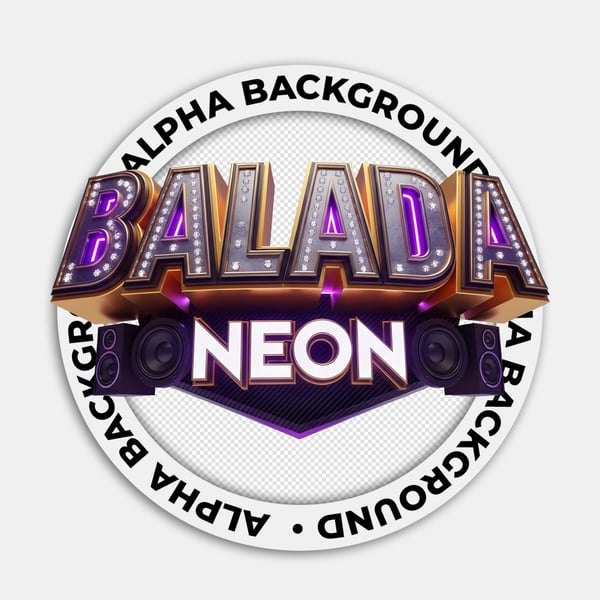 SELO 3D BALADA NEON FUNK REALISTA 06