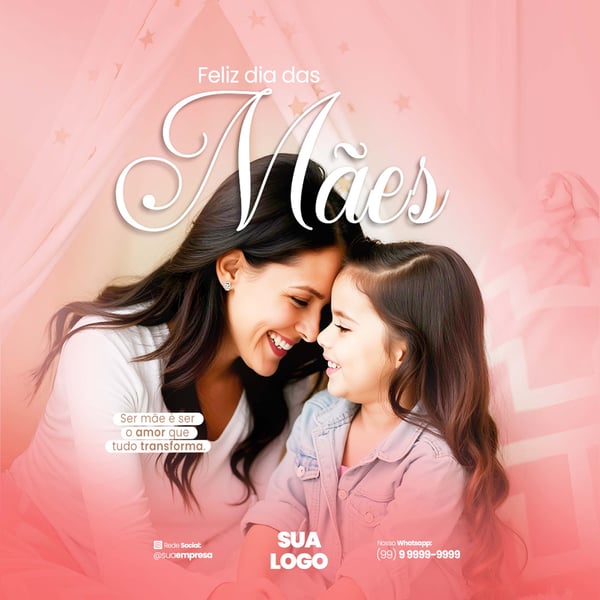 DIA DAS MÃES SOCIAL MEDIA PSD EDITÁVEL