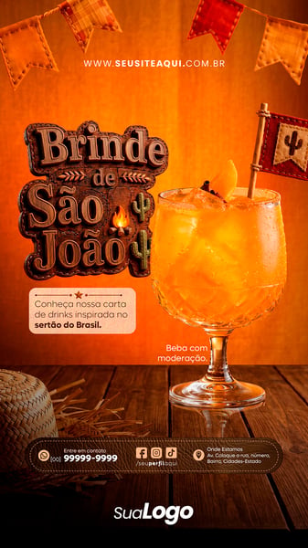 STORY FESTA JUNINA SÃO JOÃO SOCIAL MEDIA TEMPLATE PSD EDITÁVEL 11