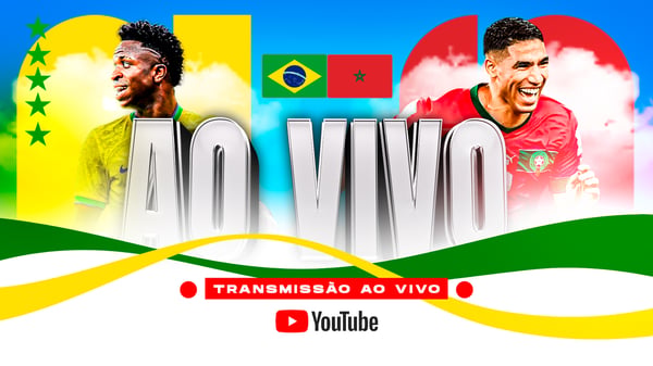 Post Instagram Futebol Ao Vivo Transmissão PSD Editável