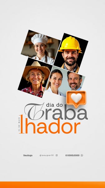 Dia do trabalhador feed/story