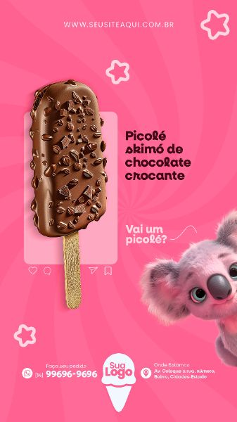 STORY - SORVETERIA - SORVETE | SOCIAL MEDIA | PSD EDITÁVEL