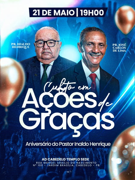 60 CULTO EM AÇÕES DE GRAÇAS PR INALDO HENRIQUE