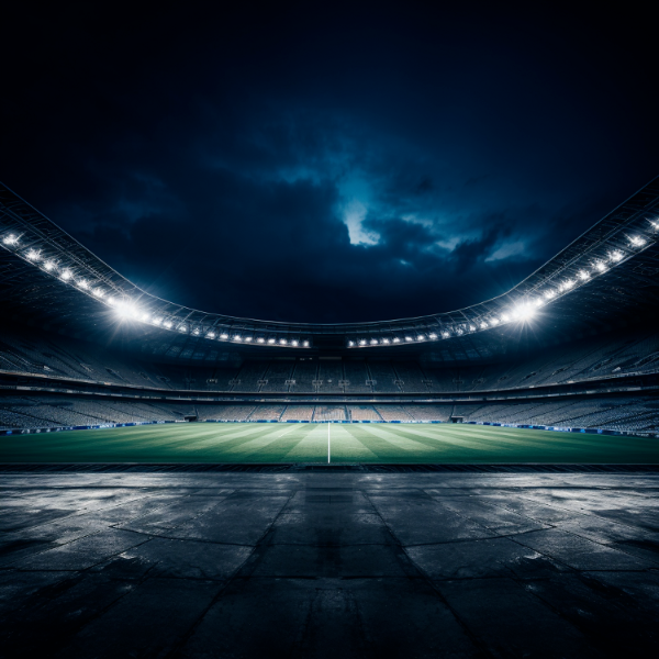 IMAGEM DE ESTADIO COM LUZES PARA COMPOSIÇÃO