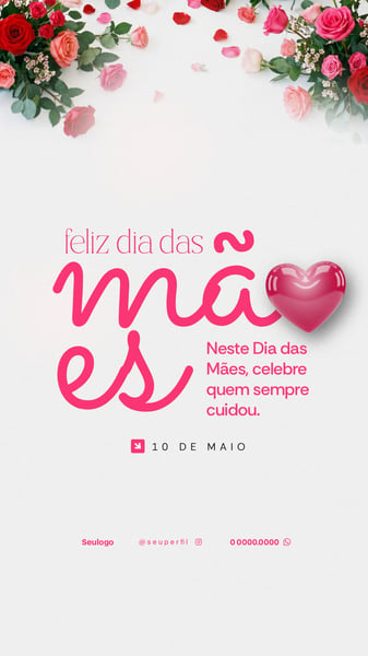 DIA DAS MÃES STORY FLYER PSD 10