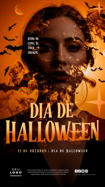 DIA DAS BRUXAS HALLOWEEN 31 DE OUTUBRO STORY SOCIAL MEDIA PSD EDITÁVEL 6