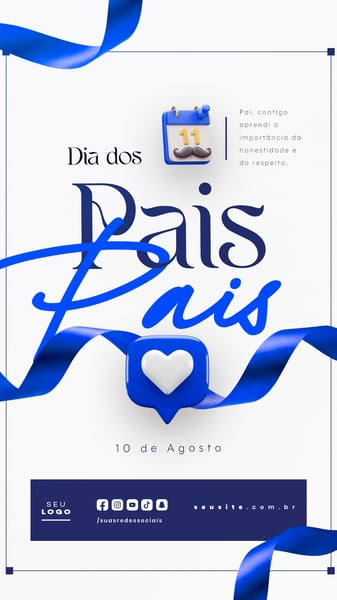 DIA DOS PAIS AGOSTO SOCIAL MEDIA POST EDITÁVEL STORY 42