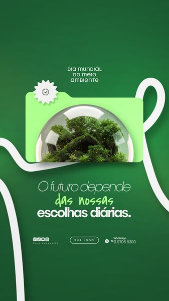 05 DE JUNHO - DIA MUNDIAL DO MEIO AMBIENTE SOCIAL MEDIA PSD EDITÁVEL
