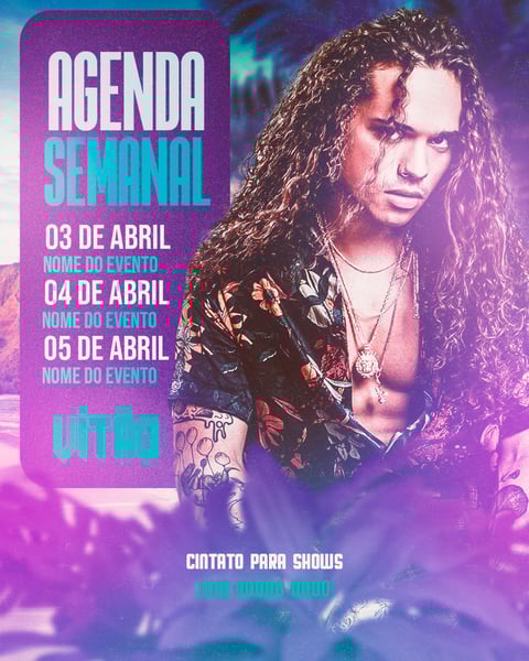 FLYER ARTISTA AGENDA DE SHOWS FEED