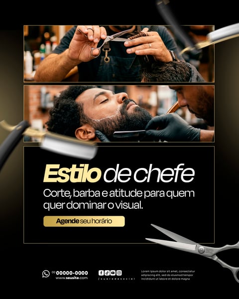 BARBEARIA SOCIAL MEDIA PSD EDITÁVEL 2
