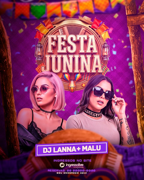 FLYERS DE EVENTOS FESTA JUNINA 02