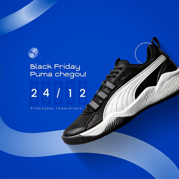 FRT BLACK FRIDAY PUMA CHEGOU SOCIAL MEDIA PSD EDITÁVEL