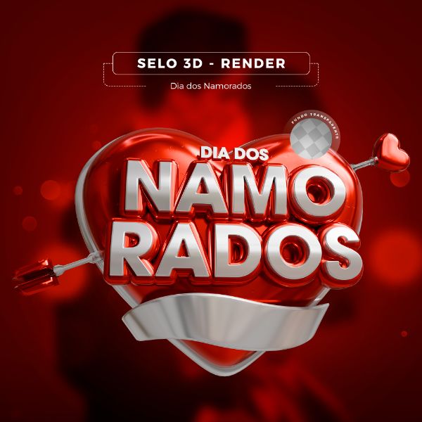 SELO  DIA DOS NAMORADOS SELO 3D