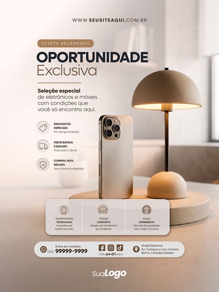 POST FEED LOJA E COMMERCE SOCIAL MEDIA TEMPLATE PSD EDITÁVEL 10