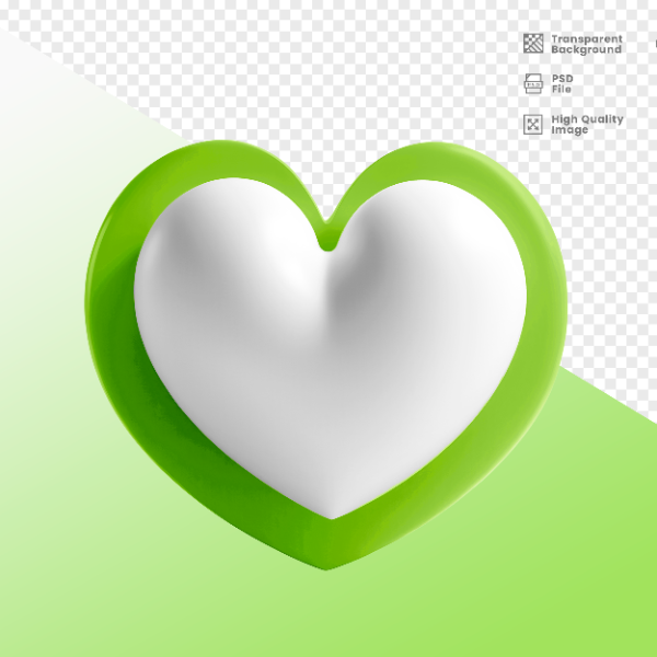 CORAÇÃO -  ELEMENTO 3D CORAÇÃO  PARA COMPOSIÇÃO