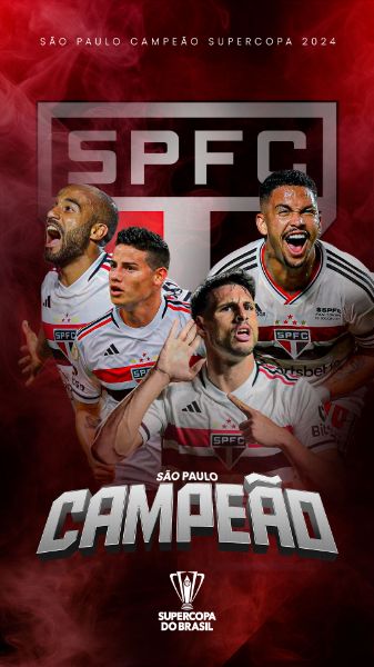 STORY | SUPERCOPA | SÃO PAULO CAMPEÃO | FUTEBOL | PSD EDITÁVEL