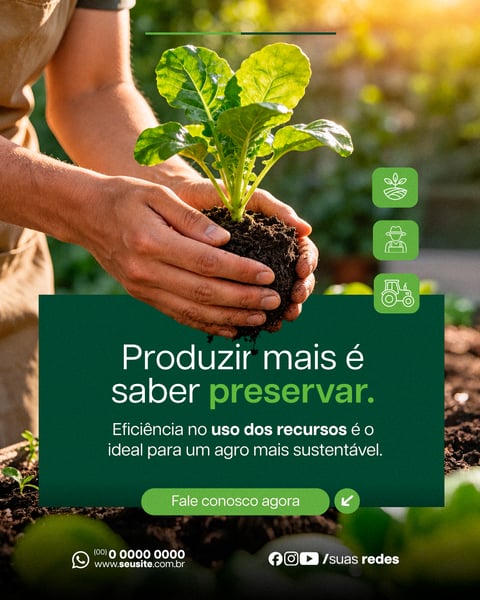 SOCIAL MEDIA AGRONEGÓCIO PRODUZIR MAIS PSD EDITÁVEL