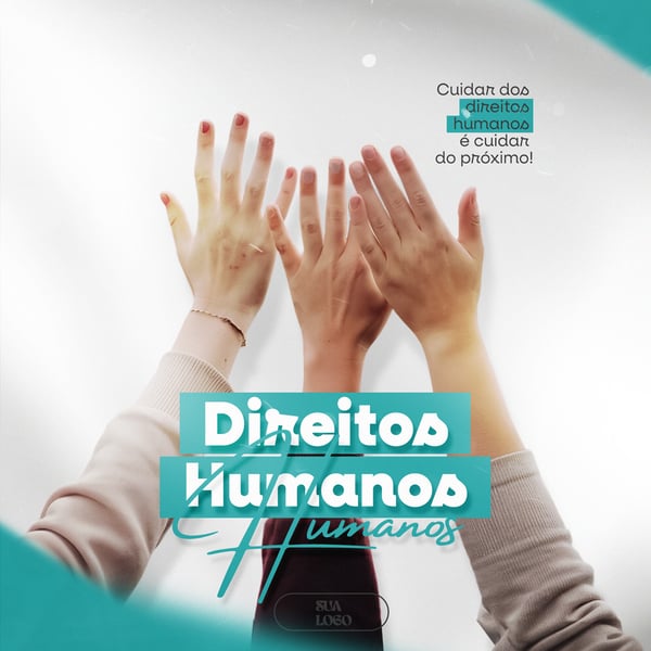DIA INTERNACIONAL DOS DIREITOS HUMANOS 10 DE DEZEMBRO SOCIAL MEDIA PSD EDITÁVEL 7