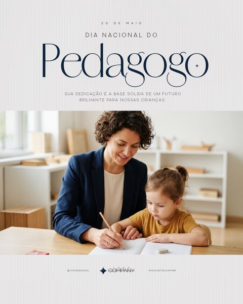 DIA DO PEDAGOGO HOMENAGEM ESPECIAL EDUCAÇÃO SOCIAL MEDIA PSD EDITÁVEL 7