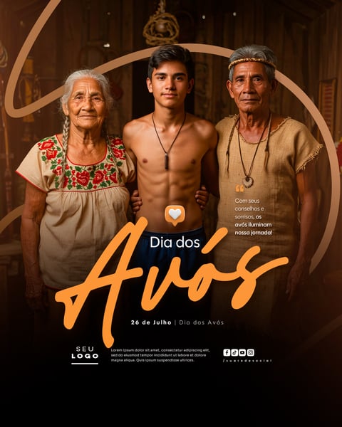 DIA DOS AVÓS 26 DE JULHO SOCIAL MEDIA PSD EDITÁVEL 12