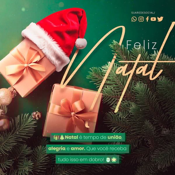 BRB SOCIAL MEDIA FELIZ NATAL FEED NATAL É TEMPO DE UNIÃO, ALEGRIA E AMOR. QUE VOCÊ RECEBA TUDO ISSO EM DOBRO