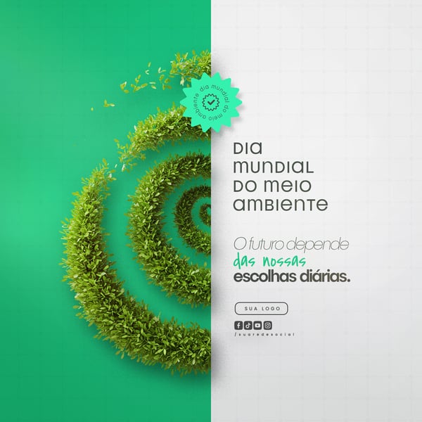 05 DE JUNHO - DIA MUNDIAL DO MEIO AMBIENTE SOCIAL MEDIA PSD EDITÁVEL