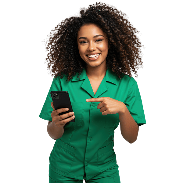 MULHER-NEGRA-SORRIDENTE-SEGURANDO-CELULAR-3