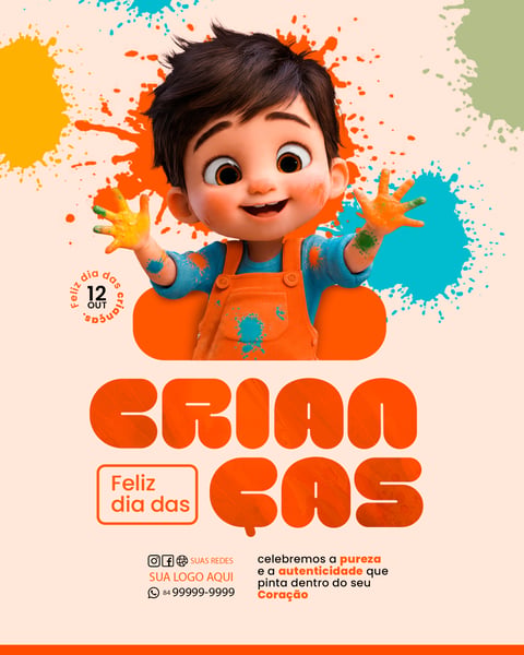 SOCIAL MEDIA DIA DAS CRIANÇAS PSD EDITÁVEL 2