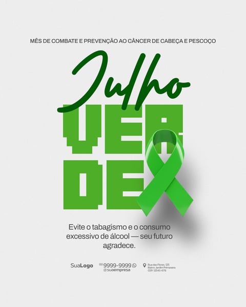 SOCIAL MEDIA JULHO VERDE CAMPANHA