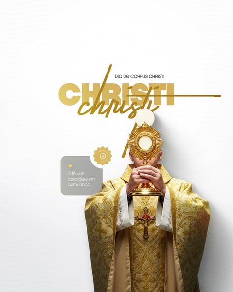 Dia de Corpus Christi Social Media PSD Editável