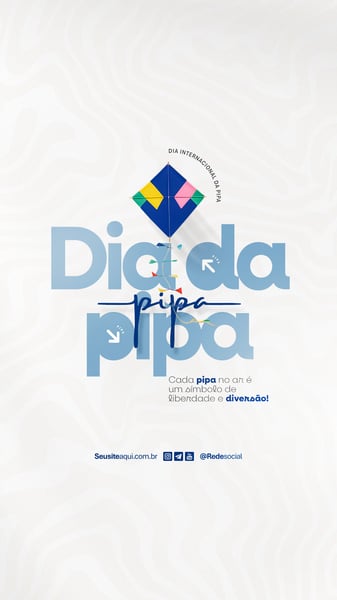DIA INTERNACIONAL DA PIPA 14 DE JANEIRO DIA DA PIPA SOCIAL MEDIA PSD EDITÁVEL