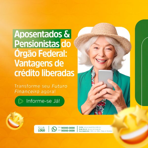 EMPRÉSTIMO CONSIGNADO SIAPE FEDERAL SERVIDOR INATIVO SOCIAL MEDIA POST FEED