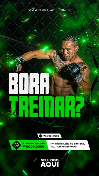 STORY - AULAS DE BOXE | ESPORTE | LUTA | PSD EDITÁVEL