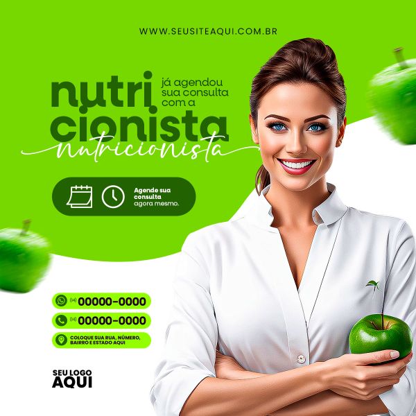 NUTRICIONISTA | DIETA | ALIMENTAÇÃO | PSD EDITÁVEL