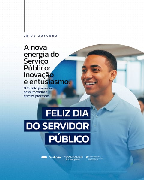 DIA DO SERVIDOR PÚBLICO 28 DE OUTUBRO SOCIAL MEDIA PSD EDITÁVEL 3
