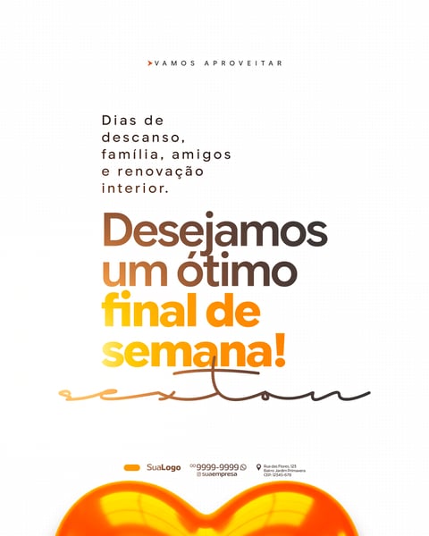 FRASES FINAL DE SEMANA SEXTOU SOCIAL MEDIA PSD EDITÁVEL 2