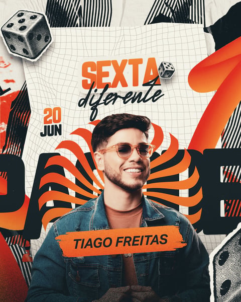 FLYER EVENTO SEXTA DIFERENTE SEXTOU PSD EDITÁVEL