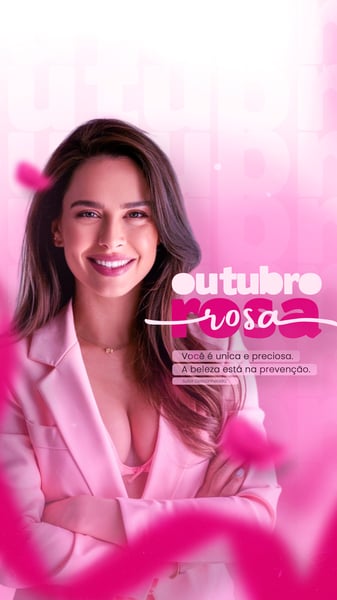 KHZ OUTUBRO ROSA MS DE CONSCIENTIZAO SOBRE O CNCER DE MAMA SOCIAL MEDIA FLYER PSD EDITVEL N3