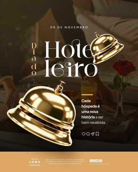 DIA DO HOTELEIRO 9 DE NOVEMBRO SOCIAL MEDIA PSD EDITÁVEL 5