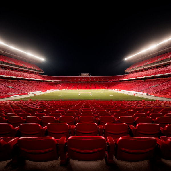 IMAGEM DE ESTADIO COM LUZES PARA COMPOSIÇÃO