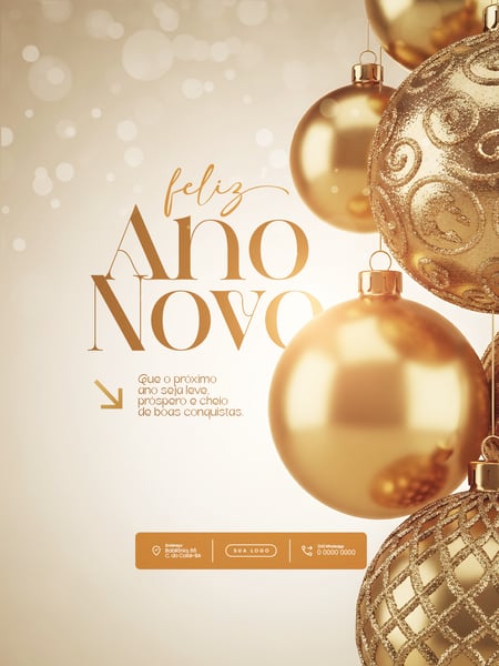 FLYER FELIZ ANO NOVO 2026 PSD EDITÁVEL 2