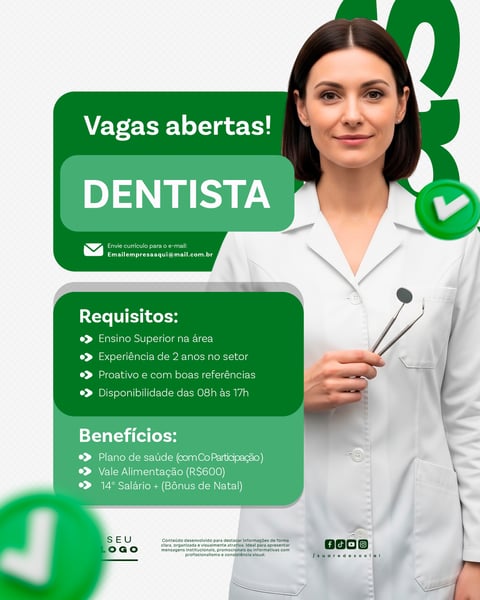 RECRUTAMENTO EMPREGO TEMOS VAGAS ABERTAS CONTRATAÇÃO SOCIAL MEDIA PSD EDITÁVEL 15