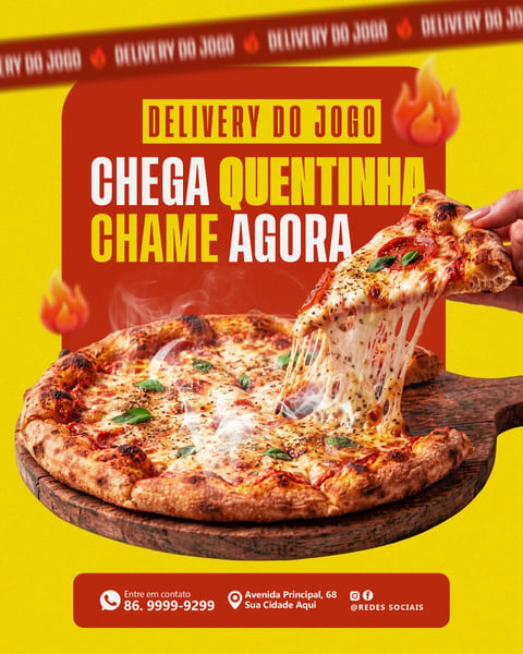 SOCIAL MEDIA PIZZARIA PSD EDITÁVEL 2