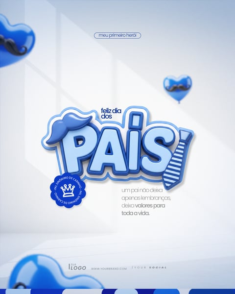 FELIZ DIA DOS PAIS AGOSTO SOCIAL MEDIA PSD EDITÁVEL 12