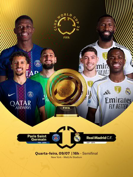 SEMIFINAL  PARIS SAINT-GERMAIN X REAL MADRID FIFA CWC 2025 FINAL FEED