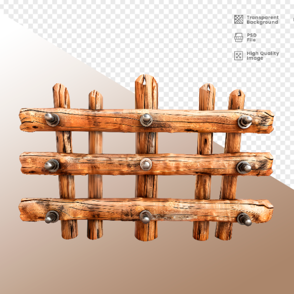 ESTRUTURA DE MADEIRA - ELEMENTO 3D PARA COMPOSIÇÃO - WOOD